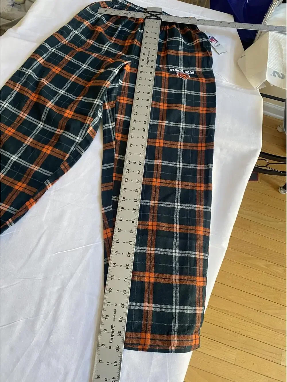 Chicago Bears Plaid Flannel Lounge Pants Small